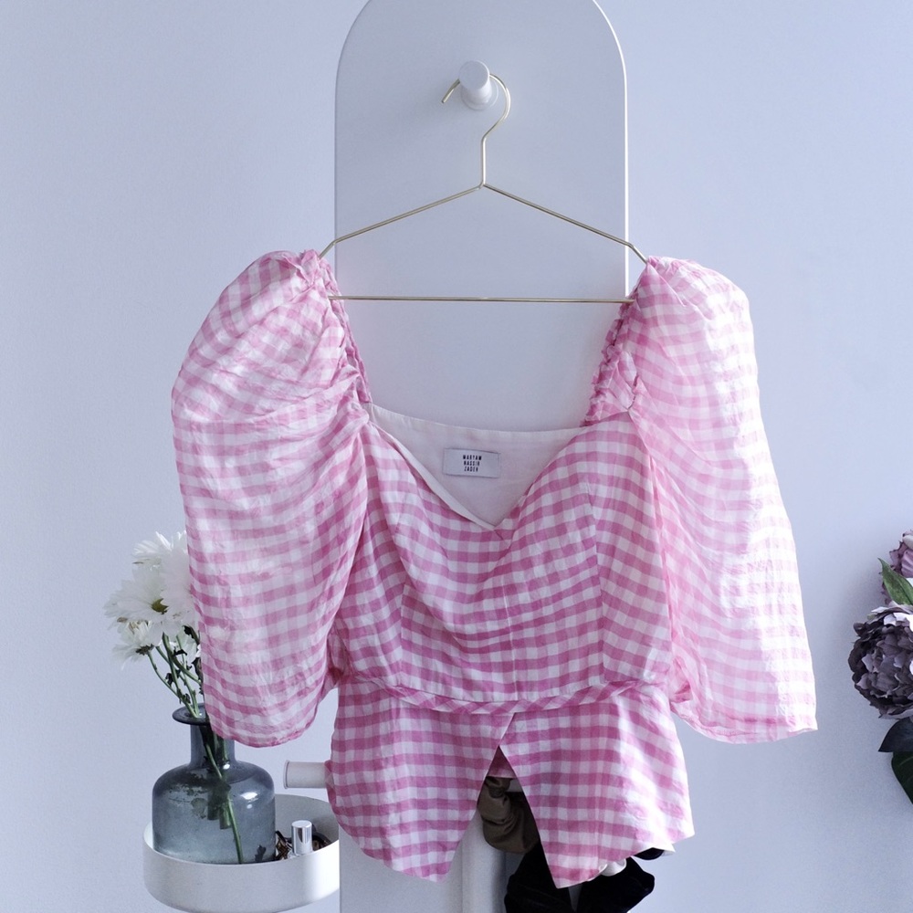 Maryam Nassir Zadeh pink top
